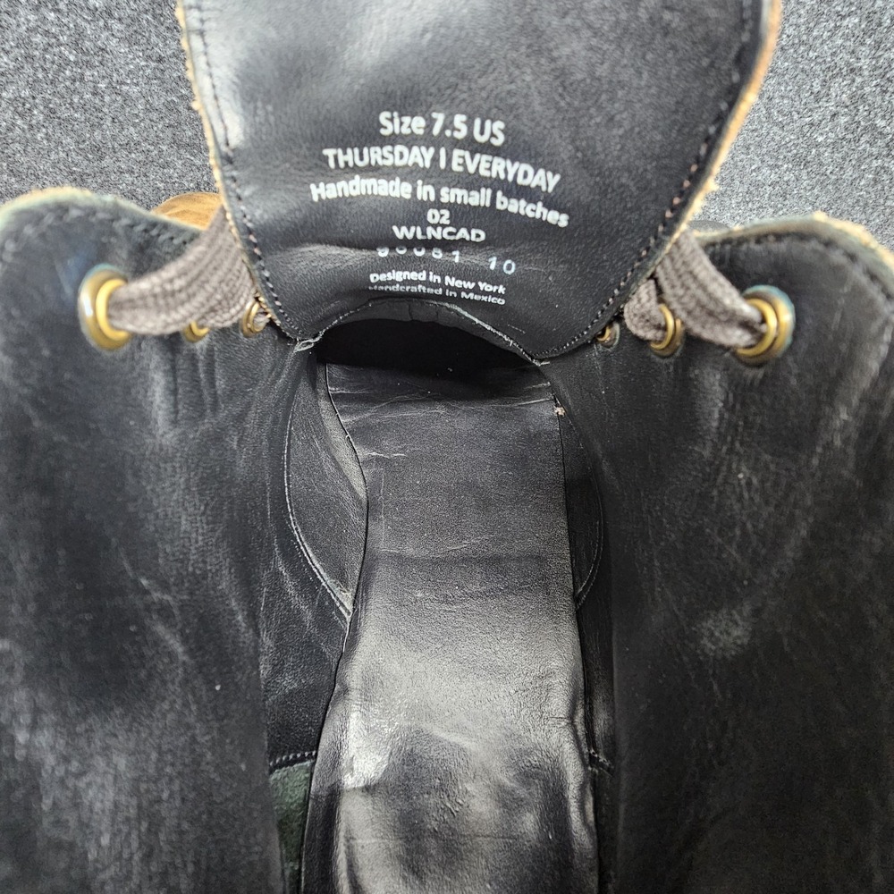 Thursday Boots Cadet Walnut Brown Leather Cap Toe Ankle Boots WLNCAD Men 7.5 - Picture 4 of 14